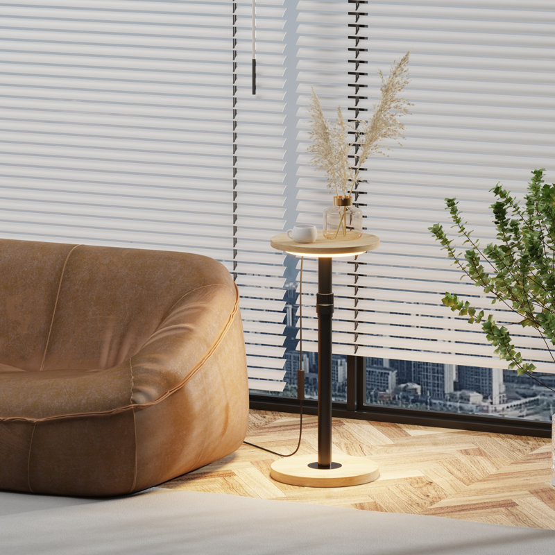 25 cm W Console Table, 25cm Walnut Table With Led Light