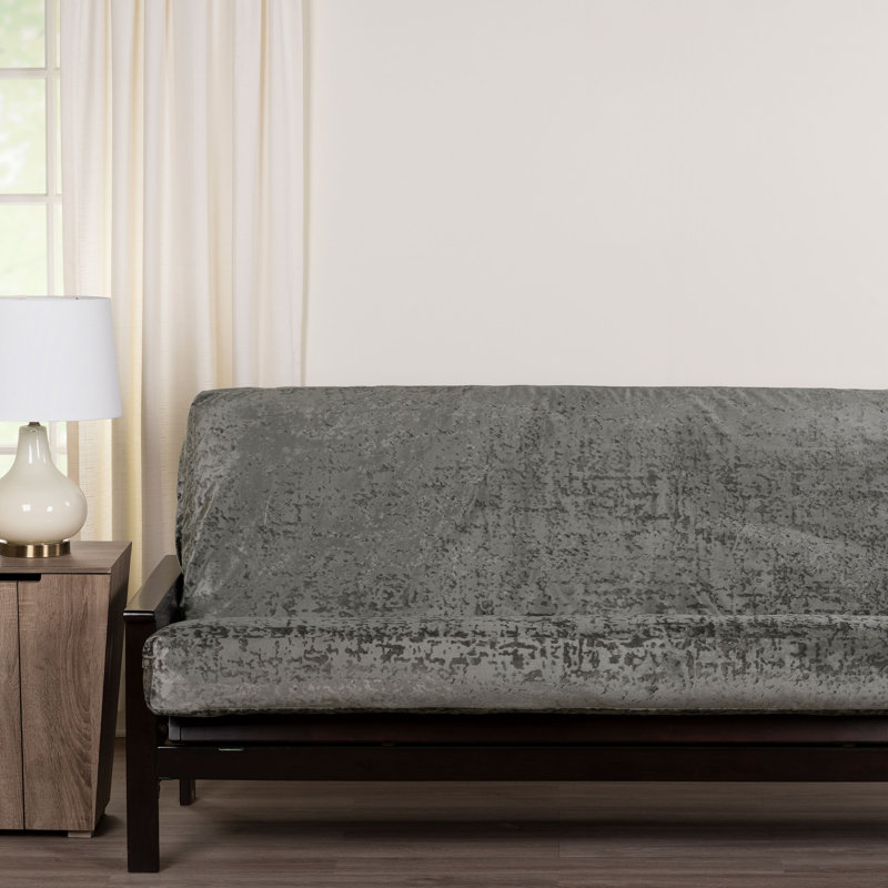 Housse pour futon en velours High Society, Velvet argent