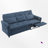 81.9" Convertible Sofa With Recliner-1385408966