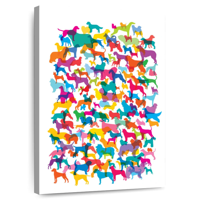 Brampt Dogs I, 48" H x 32" W