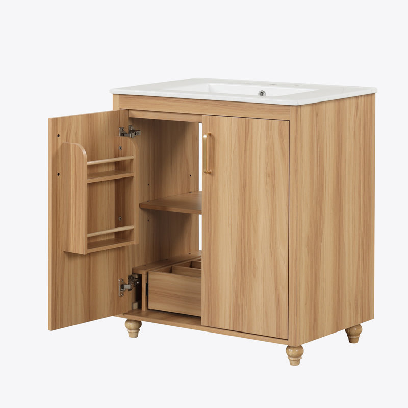 Meuble-lavabo multifonctionnel 30 po avec lavabo 30 po