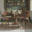 45.5cm H Polyurethane Upholstered Round Back Armchair in TUNDRA