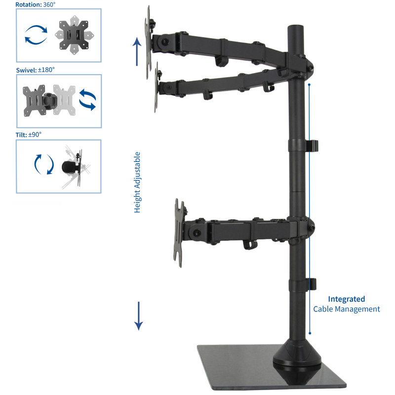 Support de bureau Quad