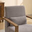 Fauteuil pivotant rembourré de 30,8 po de largeur Ynes-1655891749