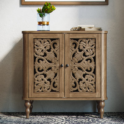 Armoire 31,5 "à 2 portes avec pieds à colonne romaine