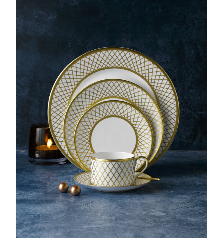 Handmade Bone China Bread And Butter Plate, White