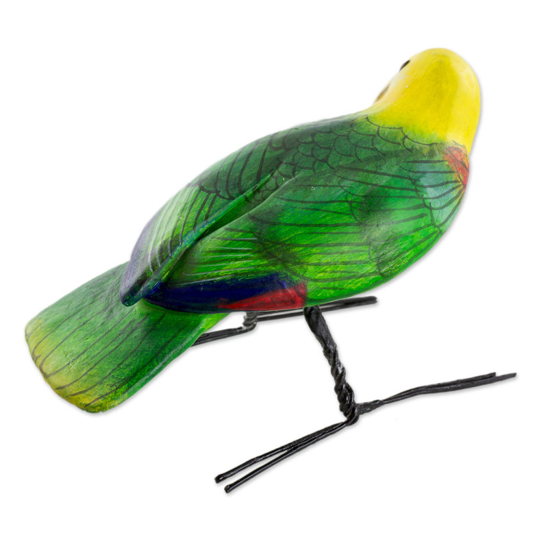 Figurine de guatemala en céramique perroquet Stovall