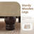 Duanys Faux Leather Upholstered Round Storage Ottoman-1694189602