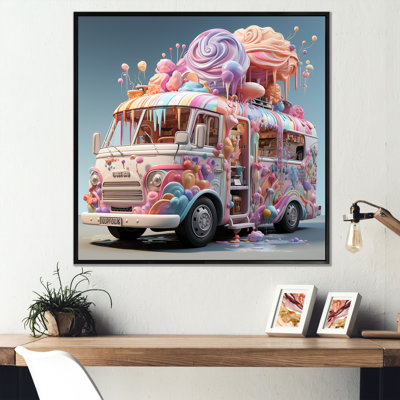 " Pastel Ice Cream Truck III "