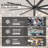 84 Inch Industrial DC Motor Ceiling Fan, Large Ceiling Fan With 8 Reversible Blades, 3 Downrods, 6-Speed Remote Control, Home Or Commercial Ceiling Fans For Porch/Garage/Shop, Black-1347067543