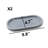 2 Pieces 100% Marble Oval Bathroom Tray Set-112654052