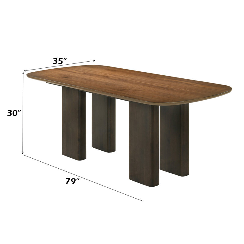 Delina Walnut Dining Table