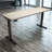 Skyscraper Electric Height Adjustable Standing Desk, Dual Motor and Digital Control with Memory, 72x24, Grey Strand Top with Black Frame-765077056-765077067