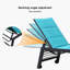 Chaise longue d'extérieur en métal avec table Valhalla-694600580