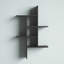 Suffield 4-Shelve Manufactured Wood Asymmetrical Tiered Shelf-1615564869