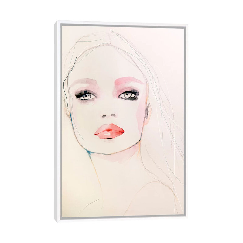 Pearl 1 Piece Painting on Canvas, 66.04 cm H x 45.72 cm W, White Framed Canvas