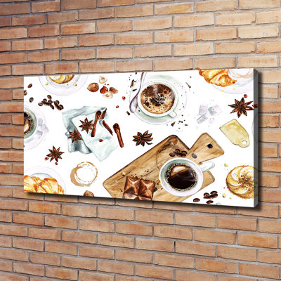 Morning Coffee - Wrapped Canvas Print