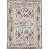 Wool Floral Area Rug