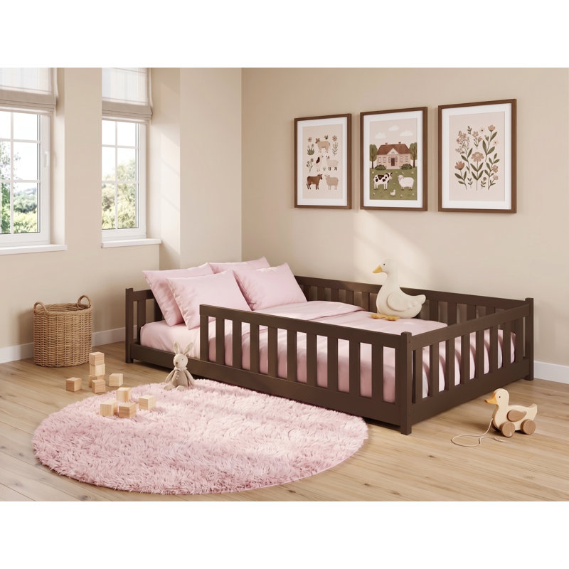 Emina Bed Frame, Dark Chocolate
