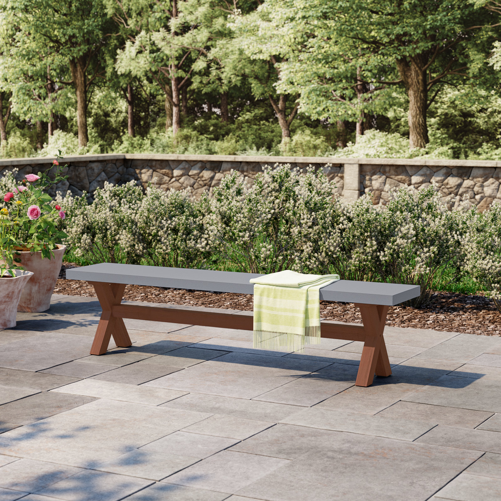 Fleur Wooden Picnic Bench