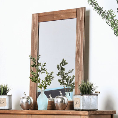 Salamone Wood Wall Mirror