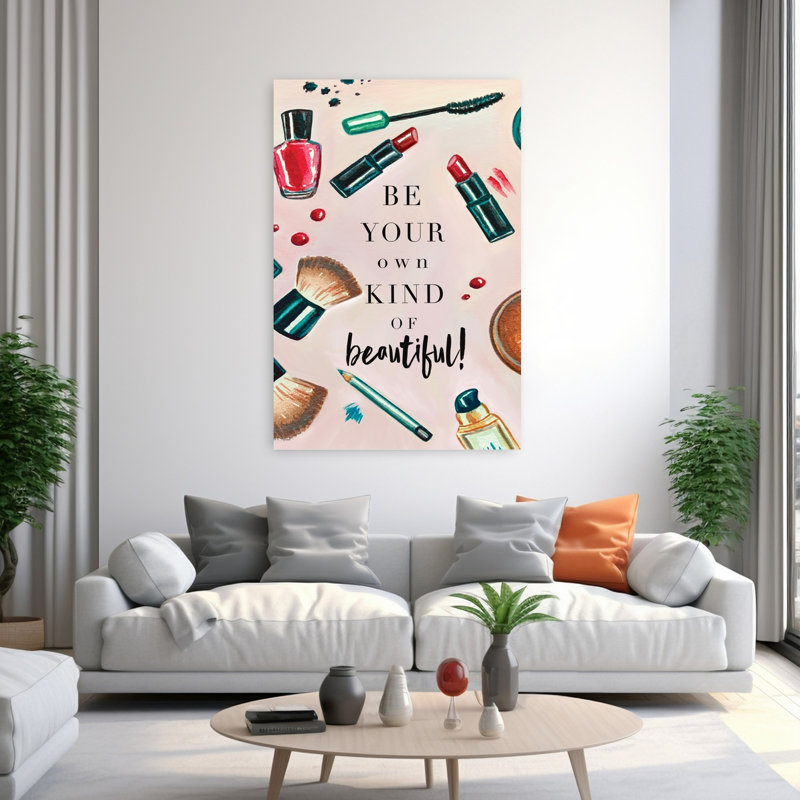 Own Kind of Beautiful 1 Piece Wrapped Canvas Wall Art, 152.4cm H x 101.6cm W