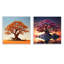 Support à baobabs africain - ensemble de 2 collages carrés baobab-273305561-273305563