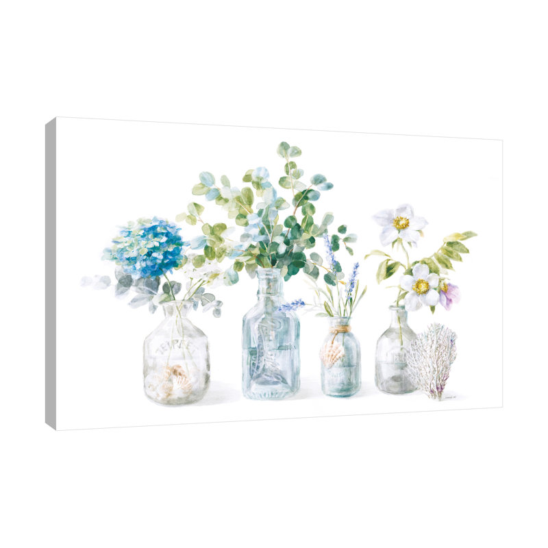 «Beach Flowers I», toile tendue par Danhui Nai, H 16 po x l 24 po x P 1,5 po