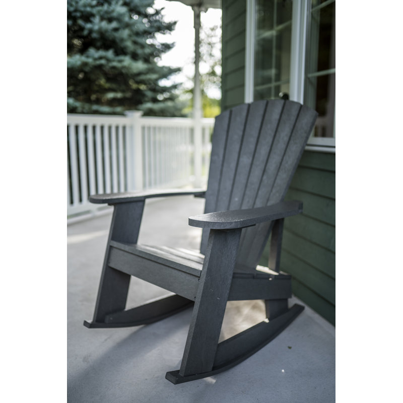 Chaise berçante en plastique Adirondack Captiva, Gris