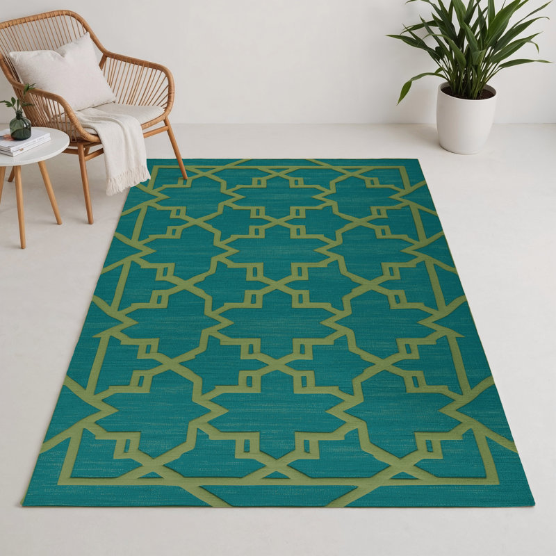 Tapis vert intérieur et extérieur Trellis, Rectangulaire 3 pi x 5 pi