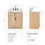 Meuble-lavabo simple en bois massif 30 po avec plateau en quartz Carrara de 1,5 po Tidworth-732664374-718797188