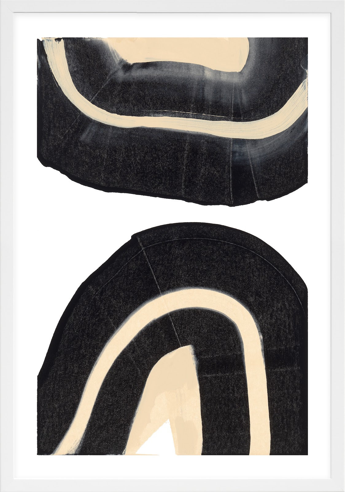 Passages 3 by Andrea Stokes, 14" W x 20" H, White Framed