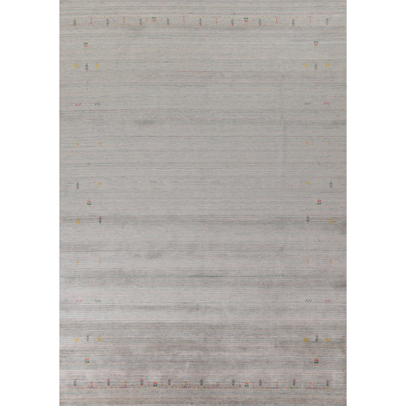 Striped Gabbeh Indian Area Rug 9x12