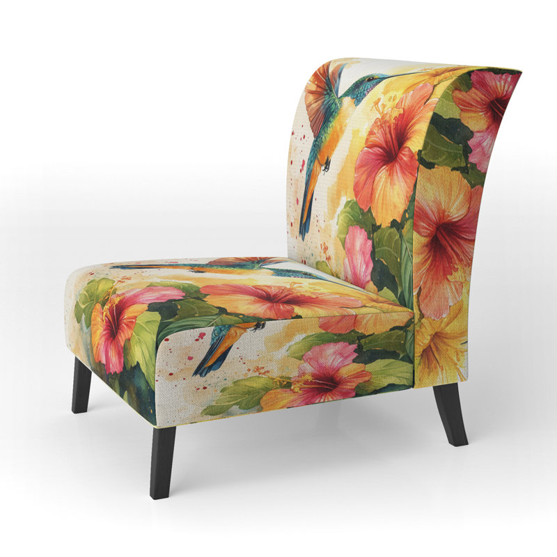 Fauteuil rembourré Hummingbird - Hummingbird in Flight, Slipper Armless
