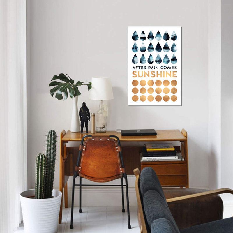 « after pluie is soleil », impression sur toile, H 18 po x l 12 po x P 1,5 po, Toile tendue, Pas de tapis