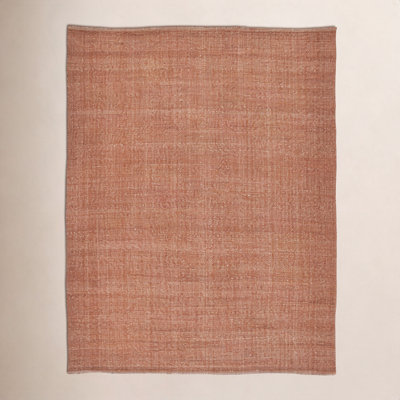 Fleurette Orange Hand-Woven Rug