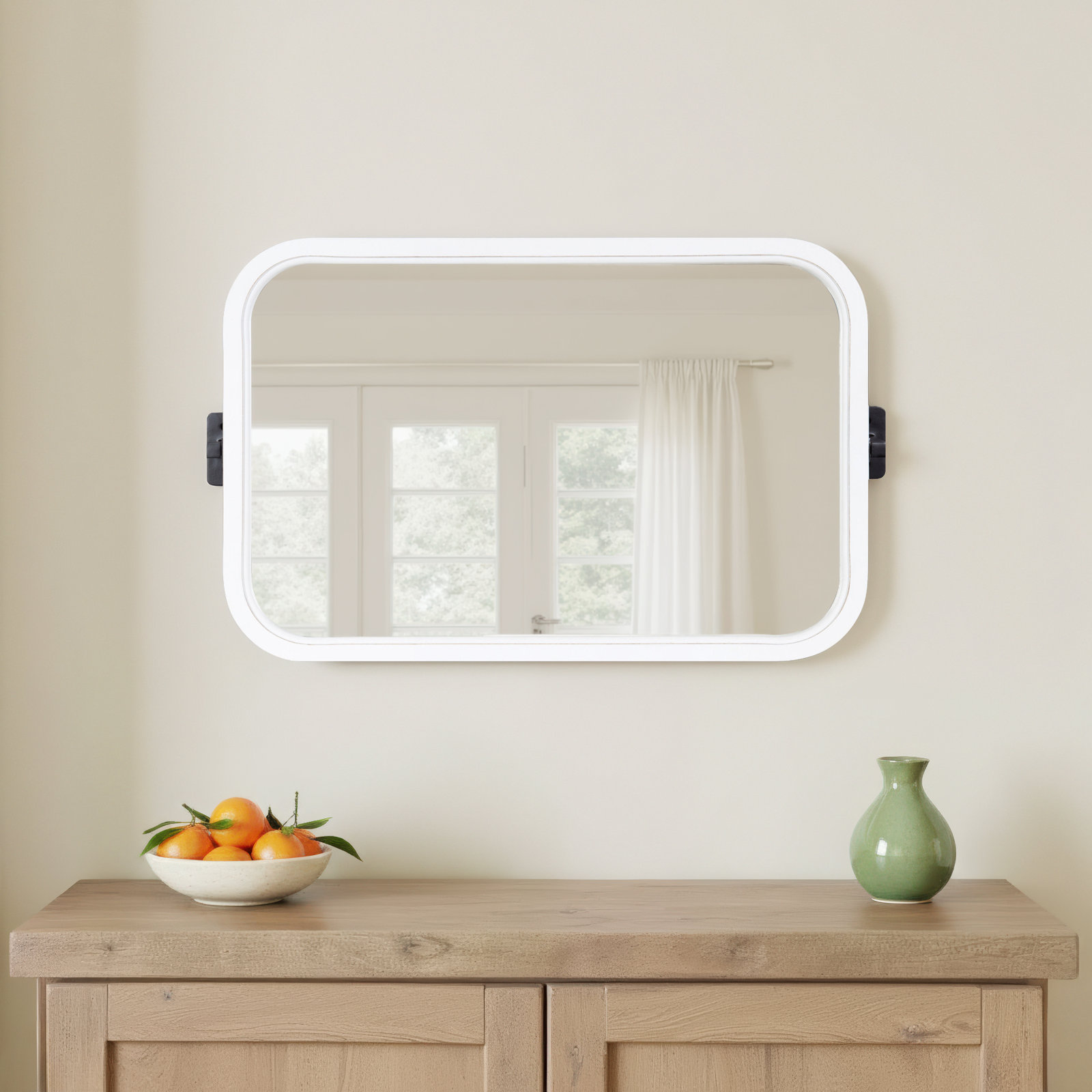 Collin 30" Accent Mirror, 20" x 30", White
