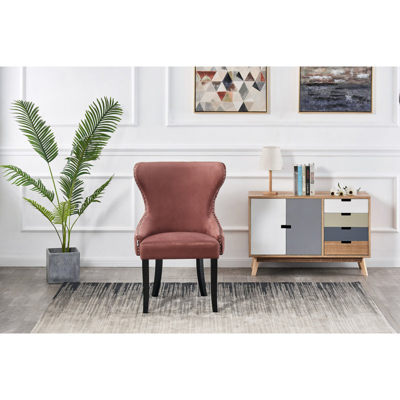 Bootle 4 Person Dining set - a Rectangular Wooden Dining Table with Metal Legs and a Set of 4 Quilted Velvet Dining Chairs for Dining Room - Modern Dining Table Set