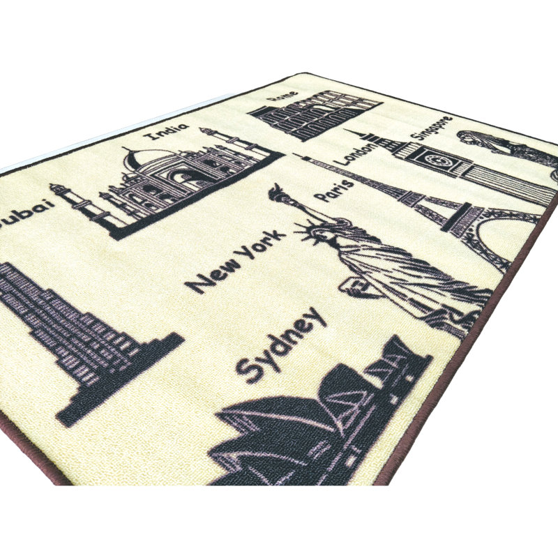 Axston No Pattern And Not Solid Colour Hand Woven 120cm X 80cm Area Rug