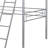 Twin Loft Bed Contemporary Style With Open Area Underneath Metal Structure-590248906