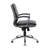 Dave Executive Swivel Armchair With Metal Chrome Finish, Black Vinyl-117561373