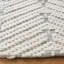 Tapis blanc en laine / polyester tissé à la main Manya-755904842