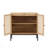 Set Of 2 Console Table, Side Table With Rattan Door