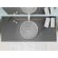 Lavabo de salle de bain vasque circulaire en verre transparent ANZZI 15,8 po