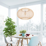 Helsel 1 - Light Natural Bamboo Single Pendant