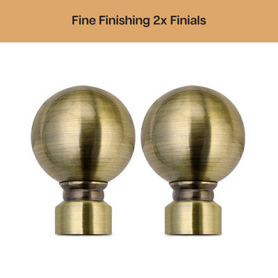 Wall Mounted Adjustable Sustainable Single Curtain Rod Set with Finial