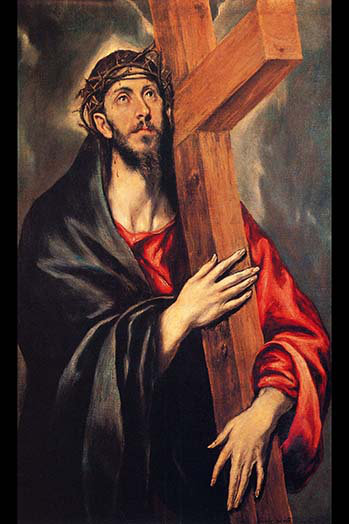 Christ portant la croix-imprimé, H 36 po x l 24 po