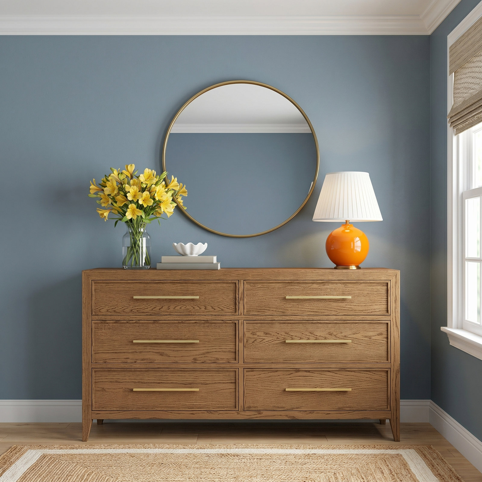 Adley 68" Oak Double Dresser