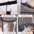 3-Shelf Fabric Hanging Closet Organizer, Foldable Wardrobe Storage Shelf for Clothes, Bags, Shoes