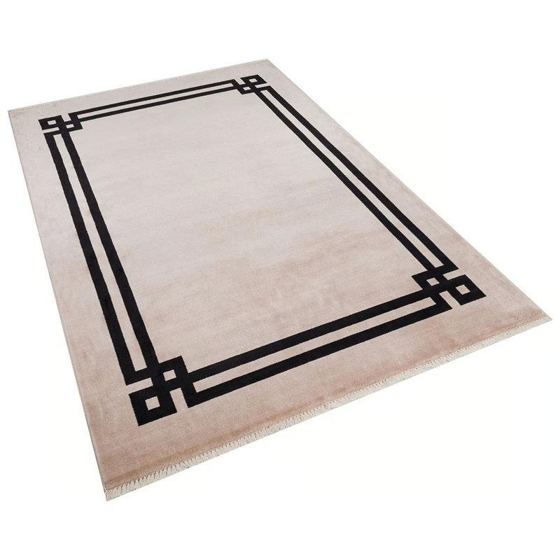 Mavera Viscose Geometric Indoor Rug, Rectangle 5'3" x 7'7"